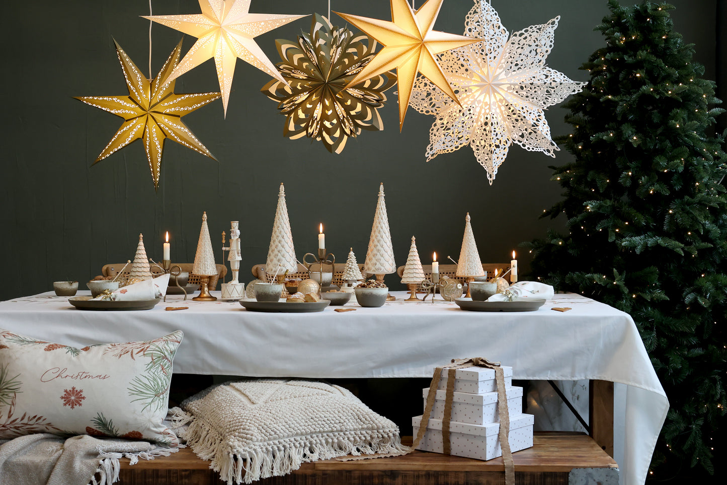 Coussin Sapin Christmas-Chic Antique