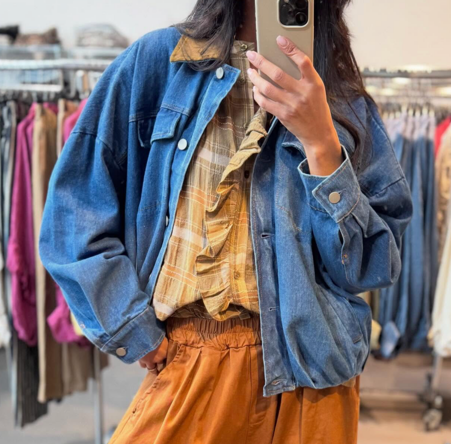 Blouse denim oversize -Johanna Paris