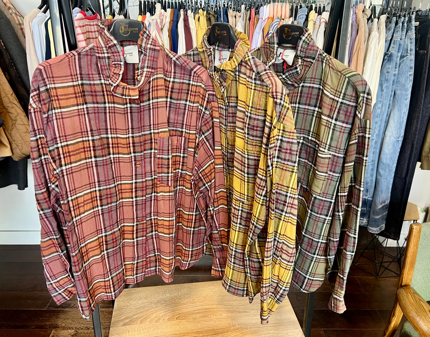 Chemise Clara à carreaux-Johanna Paris