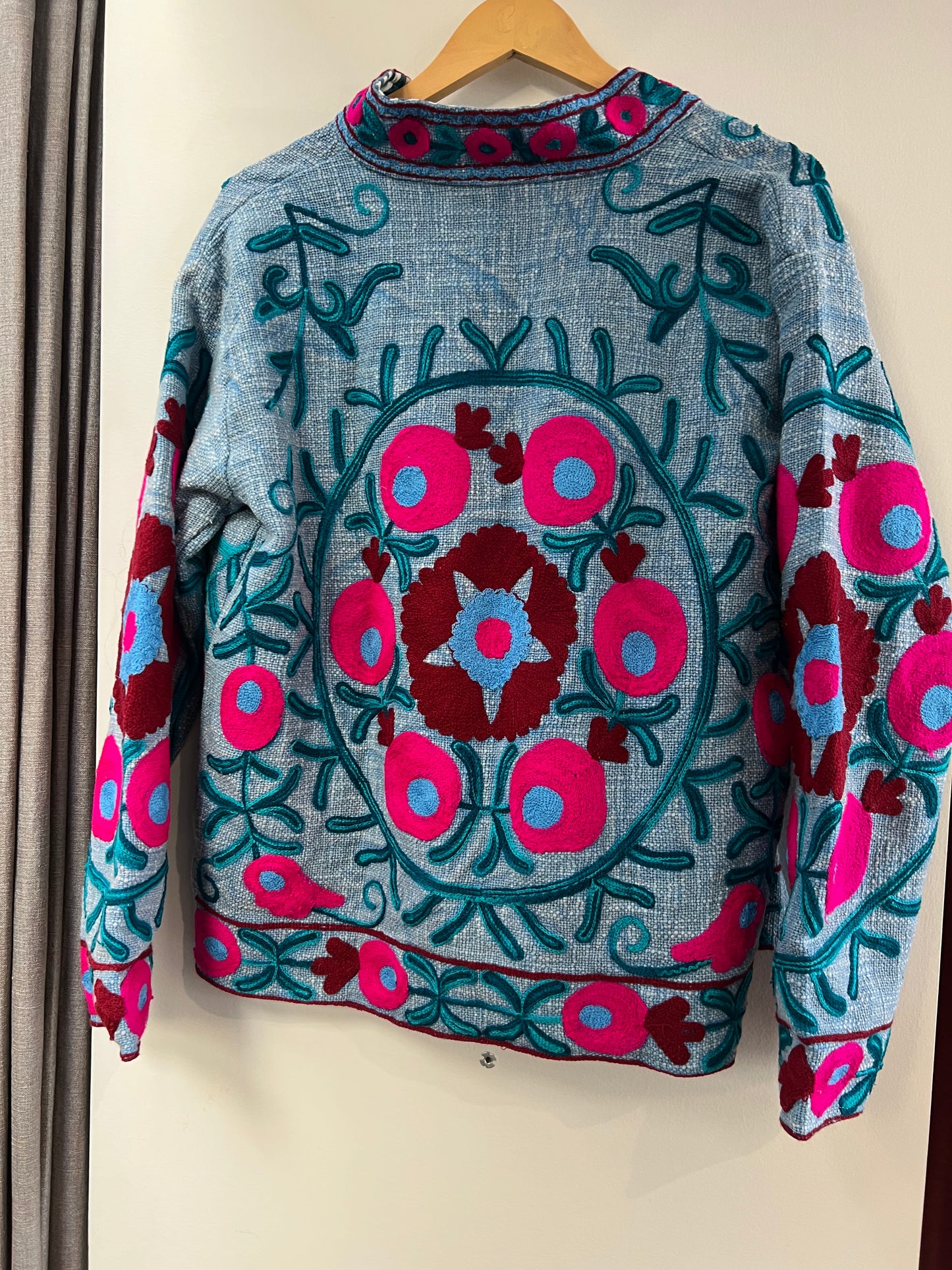 La nouvelle veste India bleu-Johanna Paris