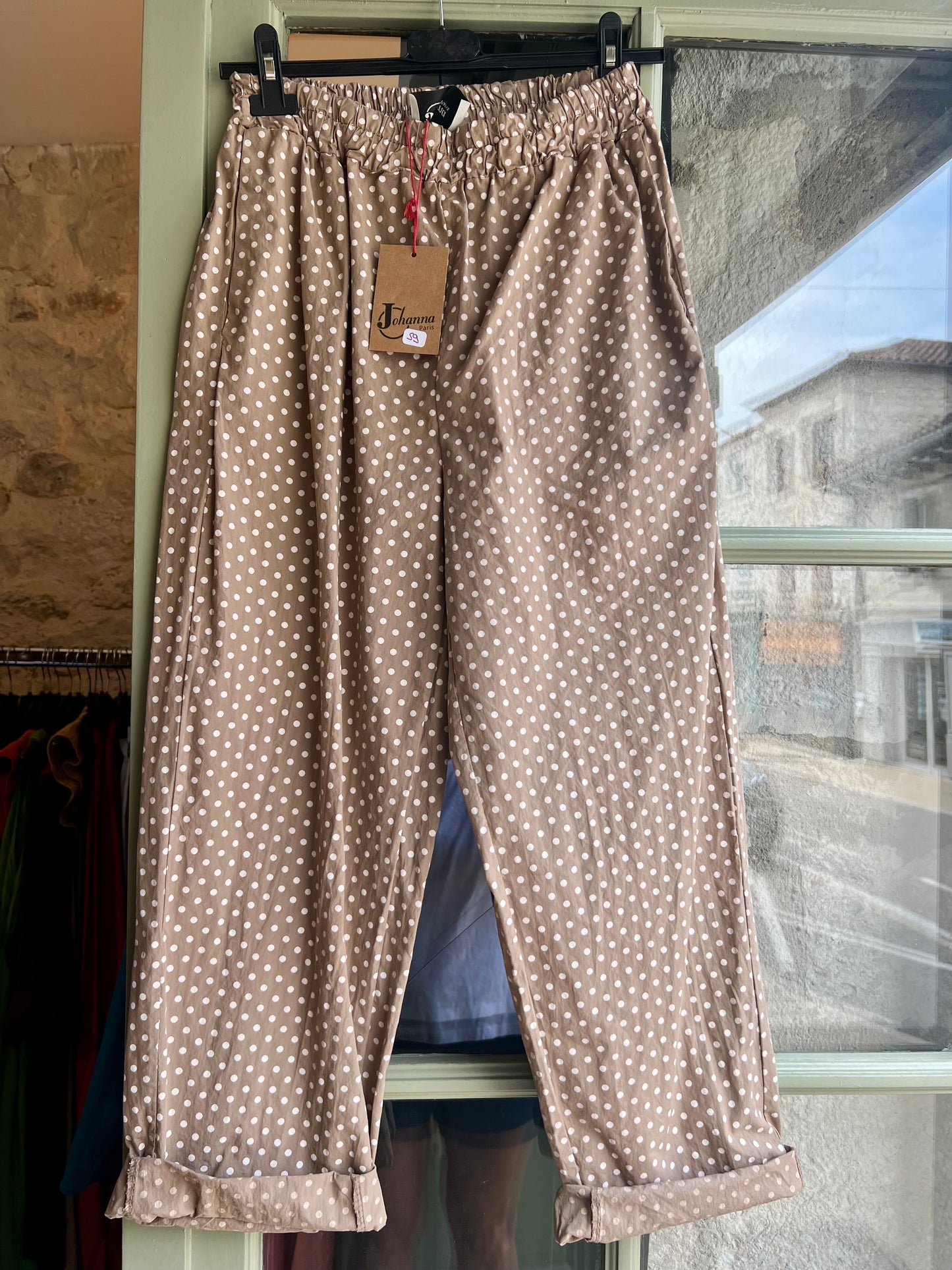 Promo-Pantalon Magique à pois-Johanna Paris