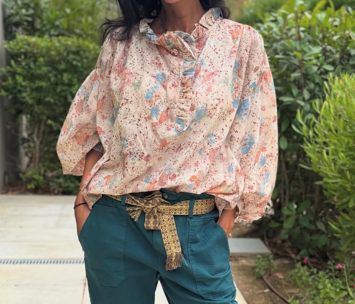 Promo-Chemise Bella multicolore clair-Johanna Paris