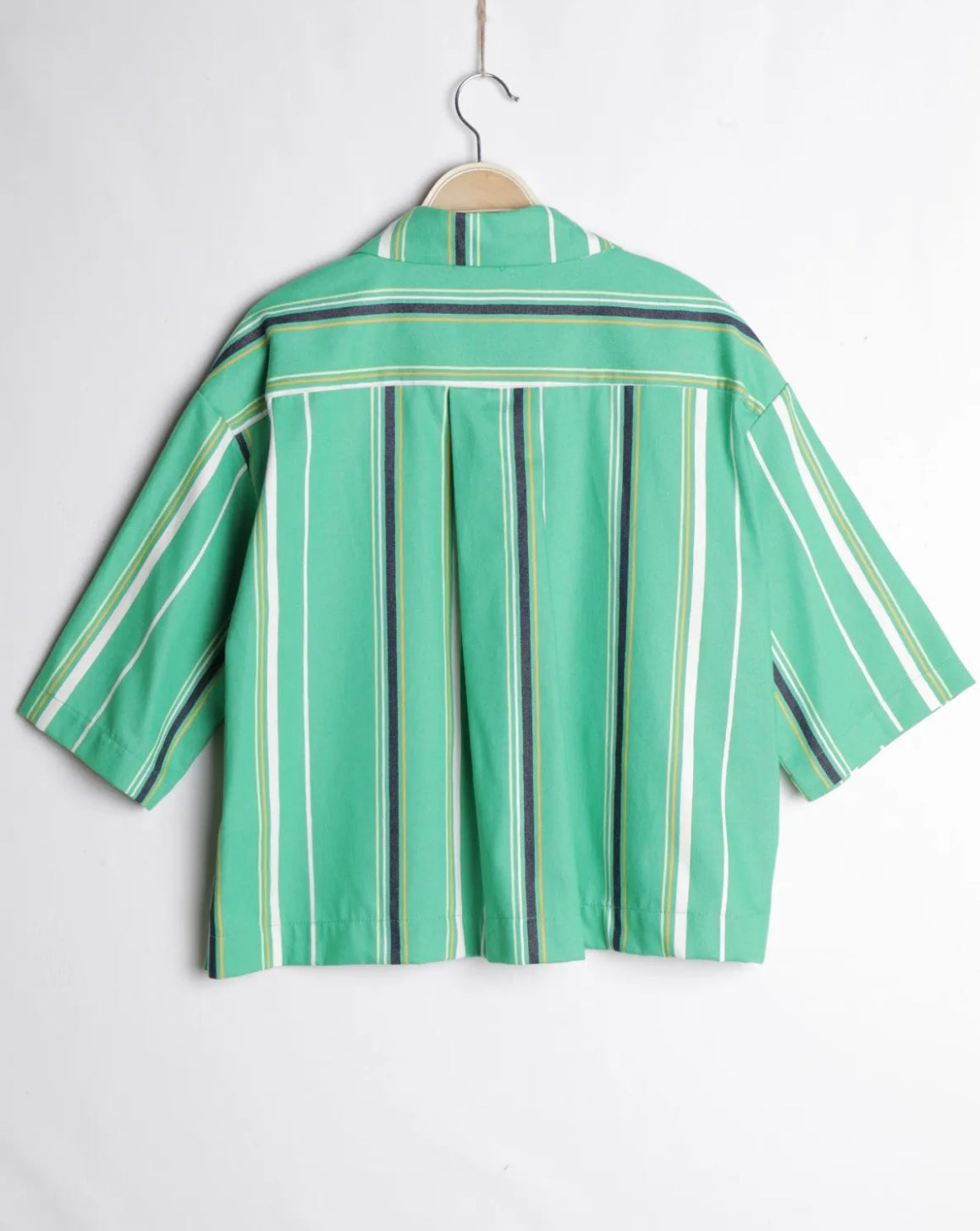 Chemise à rayures Capri verte