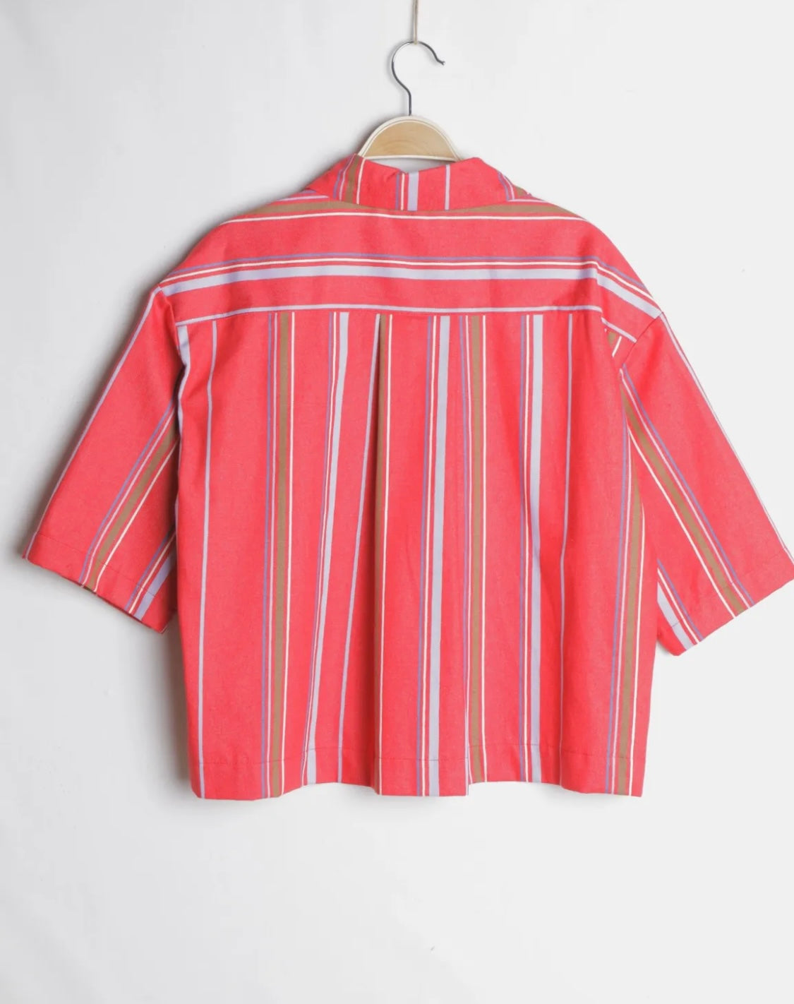 Chemise à rayures-Capri rouge