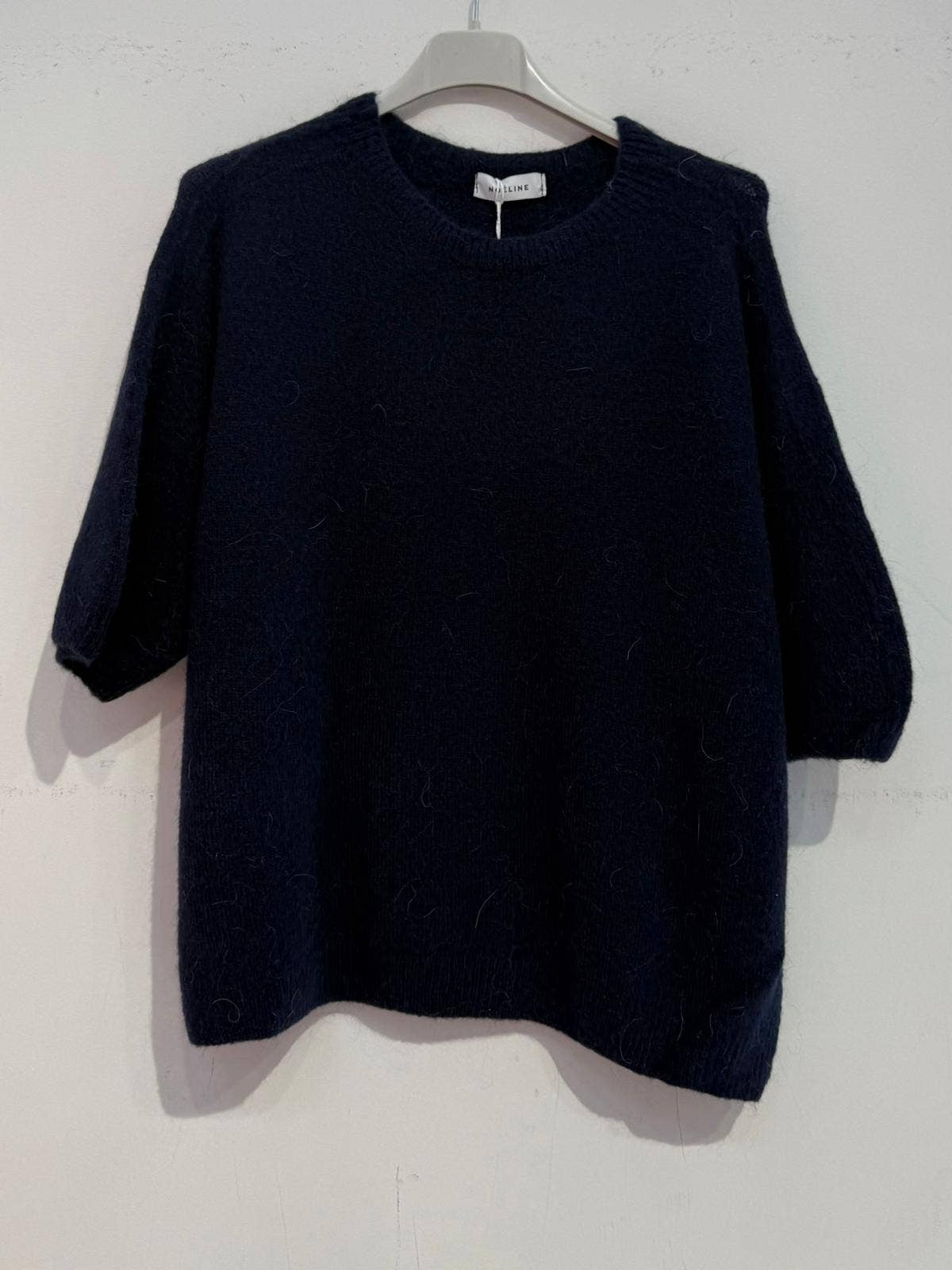 Pull en alpaga superfine 8010: Marine