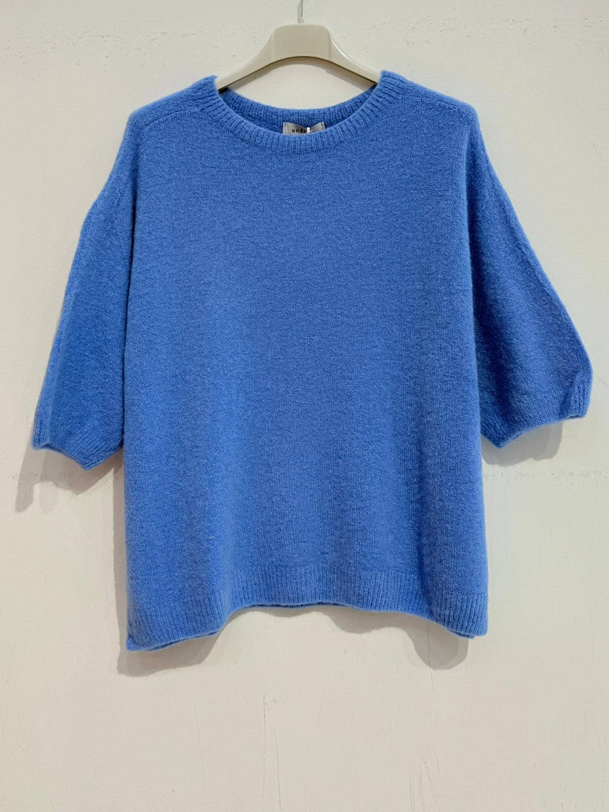 Pull en alpaga superfine 8010: Bleu clair