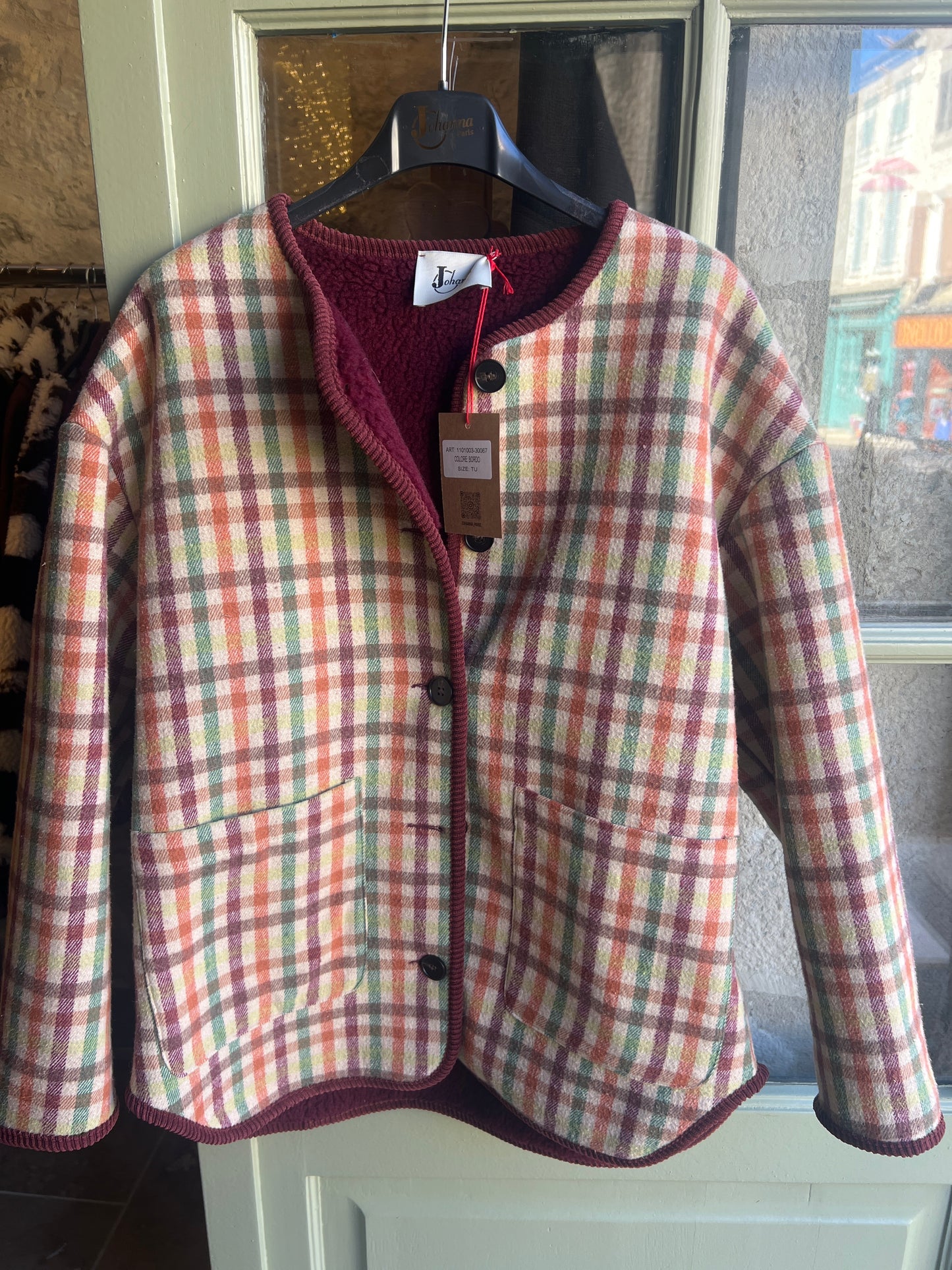 Veste à carreaux Anita-Johanna Paris