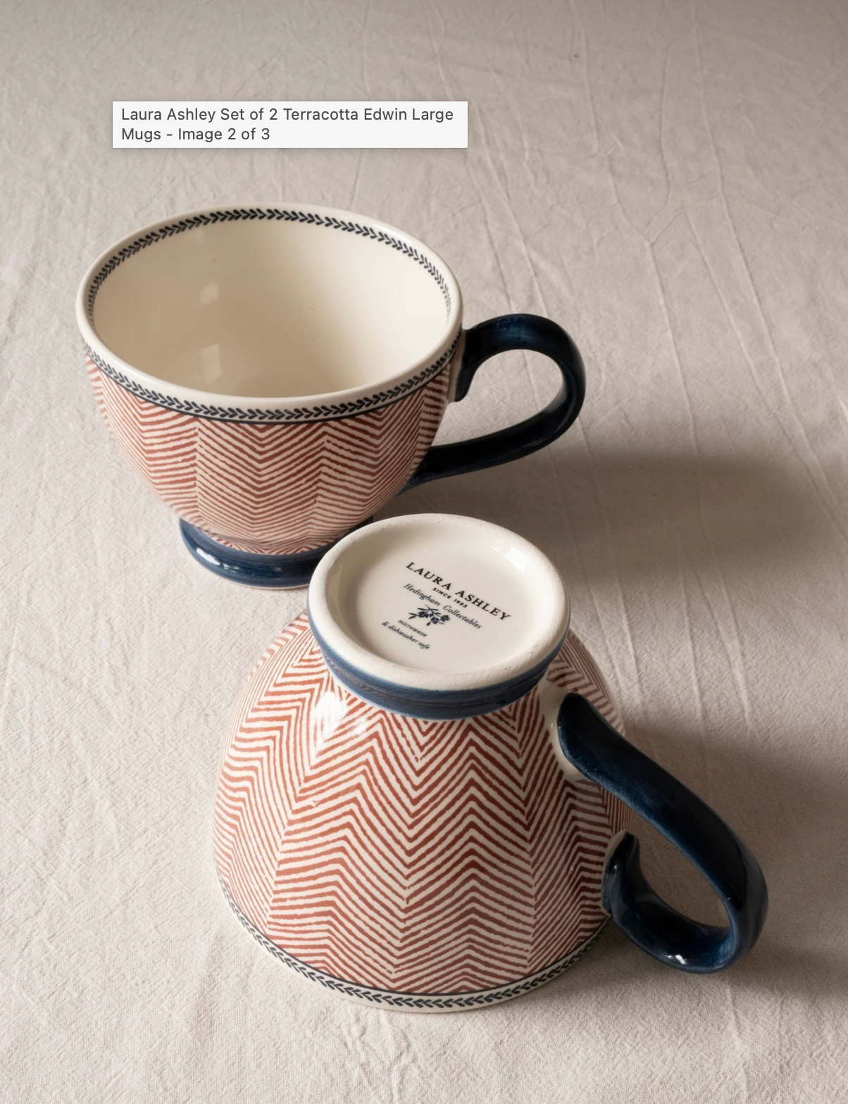 Set 2 mugs Hedingham Edwin Terracotta-Laura Ashley