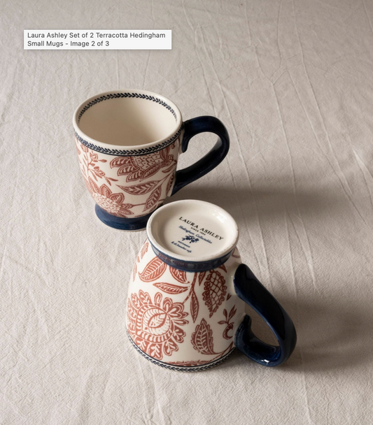 Set 2 tasses Hedingham Terracotta-Laura Ashley