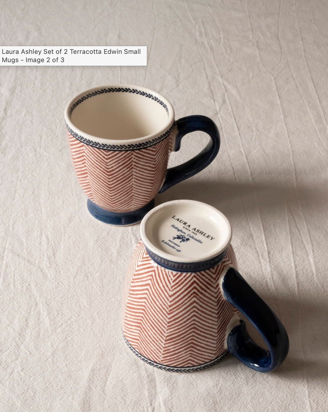 Set 2 tasses Edwin Terracotta-Laura Ashley