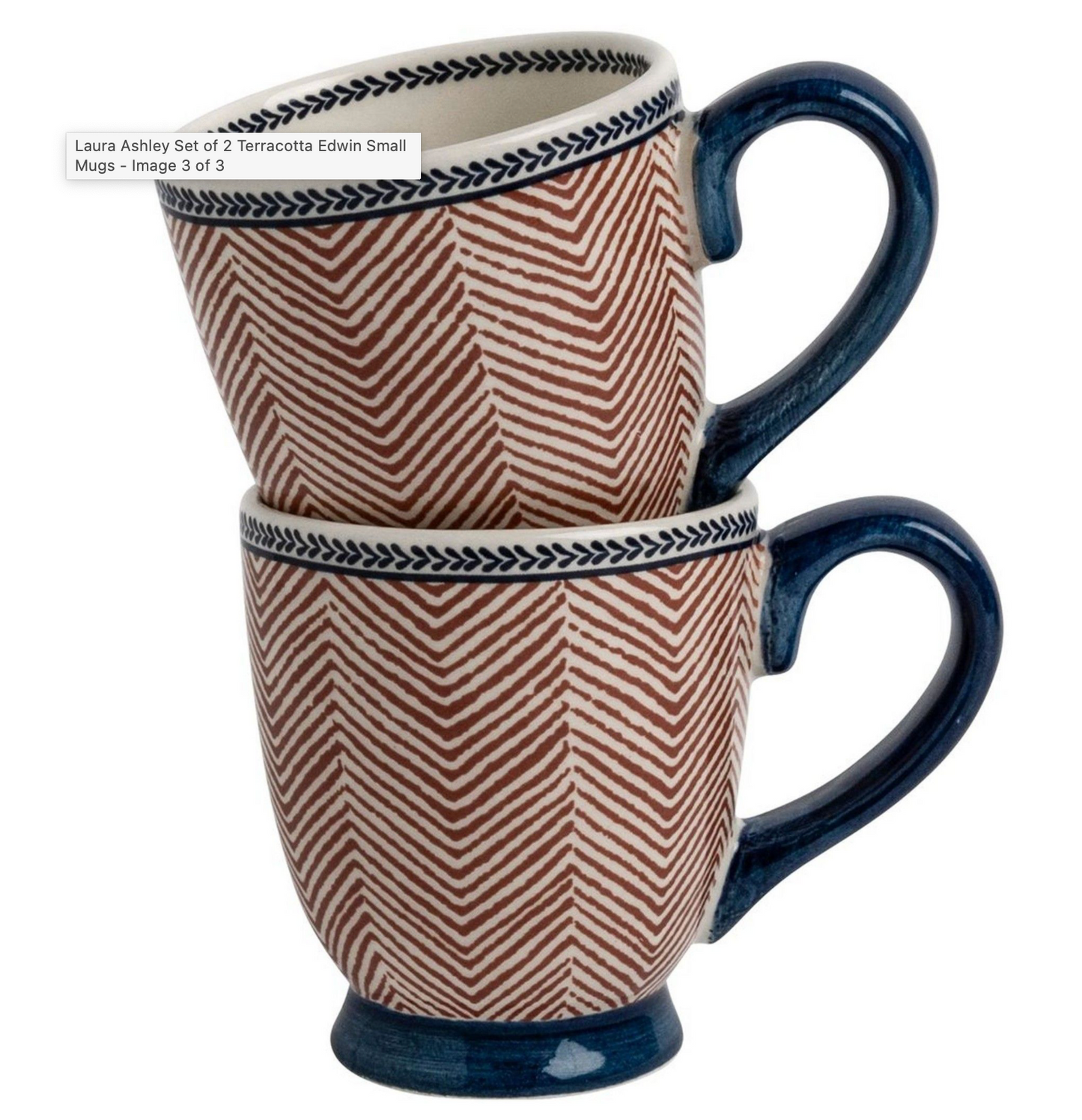 Set 2 tasses Edwin Terracotta-Laura Ashley