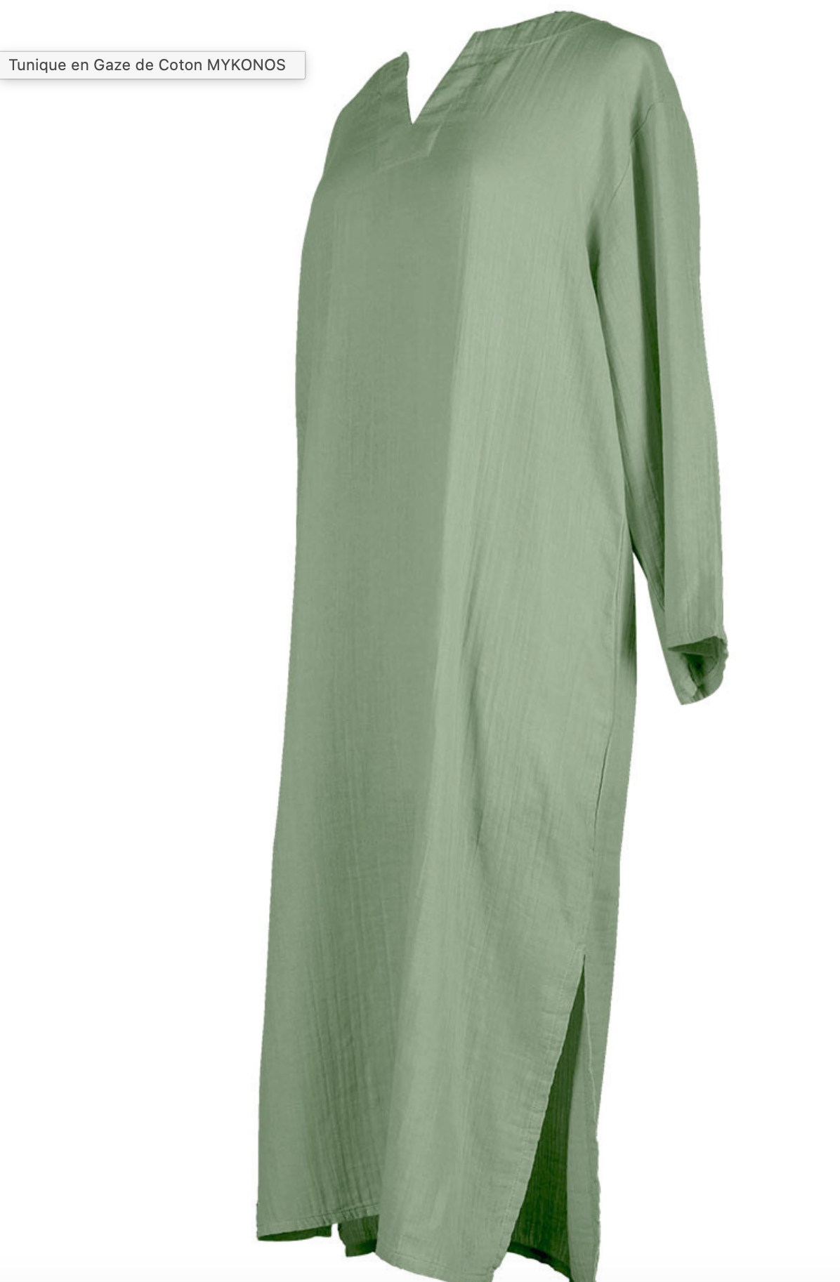 Nouveau-Tunique gaze de coton Mykonos Haomy-8 coloris