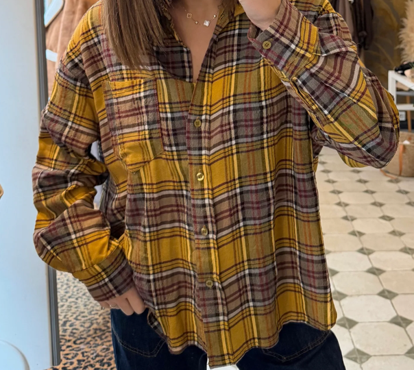 Chemise Clara à carreaux-Johanna Paris