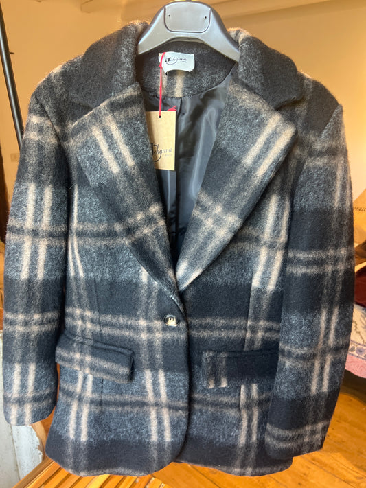 Blazer Jack noir et beige-Johanna Paris