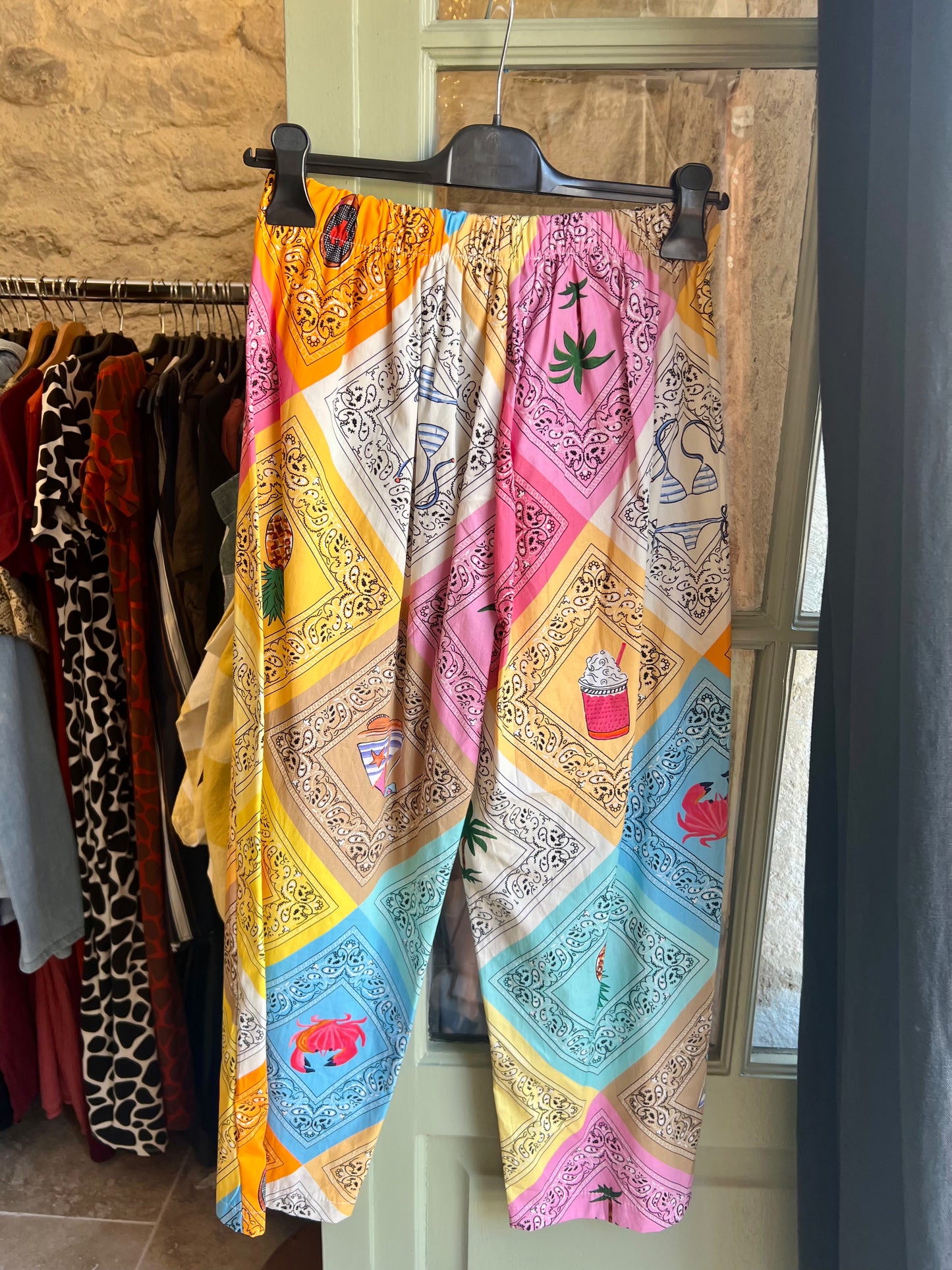 Promo -Pantalon Magique Patchwork Johanna Paris