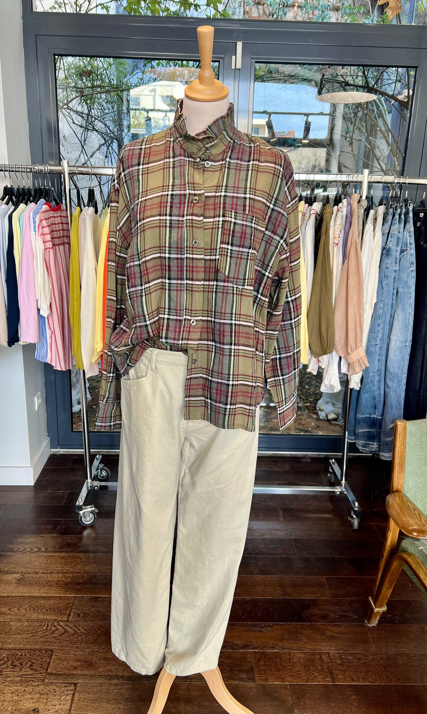 Chemise Clara à carreaux-Johanna Paris