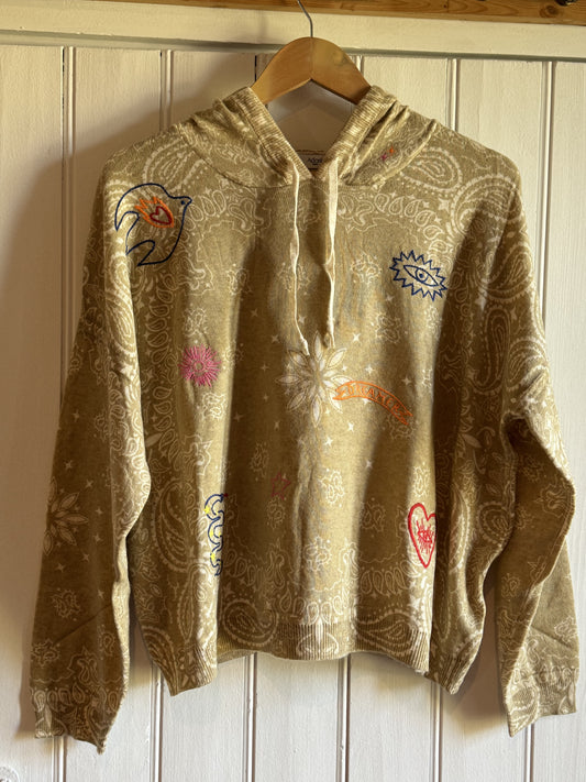 Promo-Pull à capuche Bandana brodé-Adoré Paris