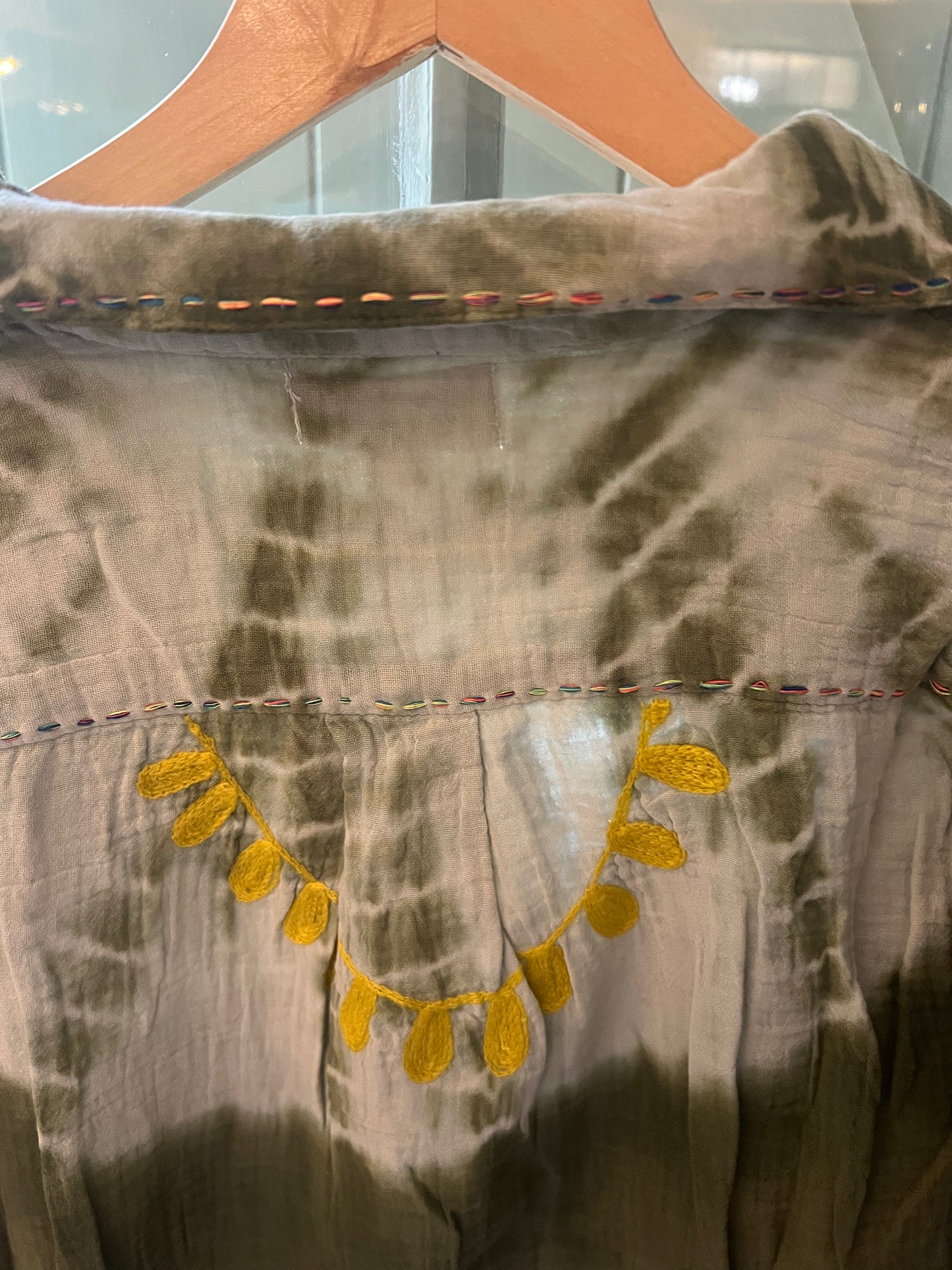 Chemise Cora tie and dye kaki-The Corner