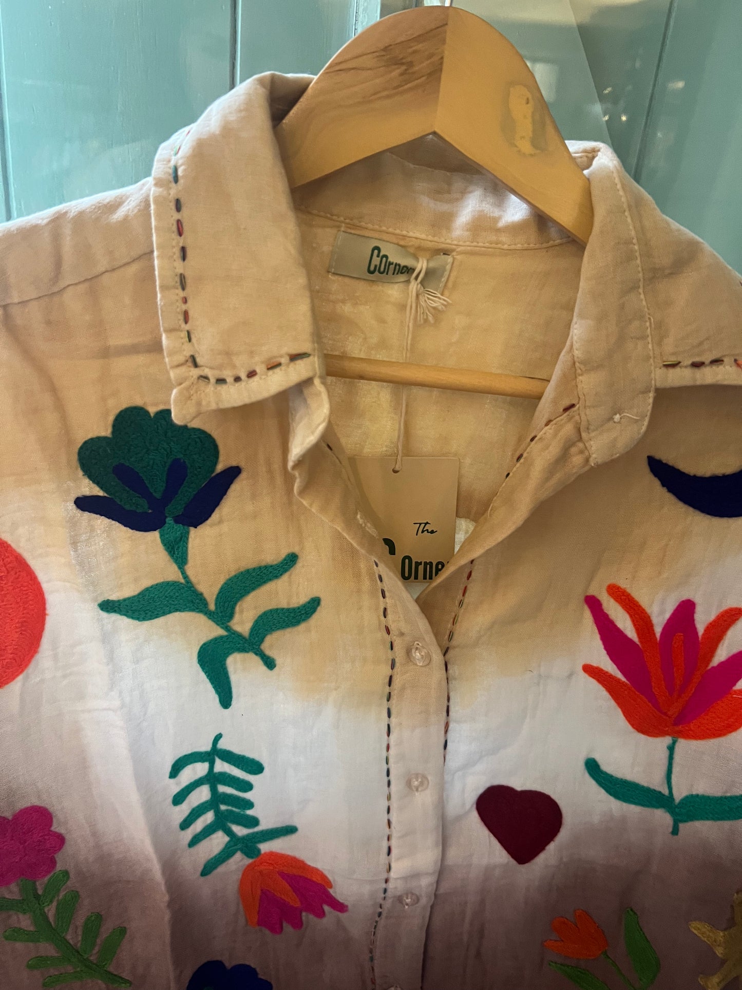 Chemise Cora Tie and Dye bordeaux-The Corner