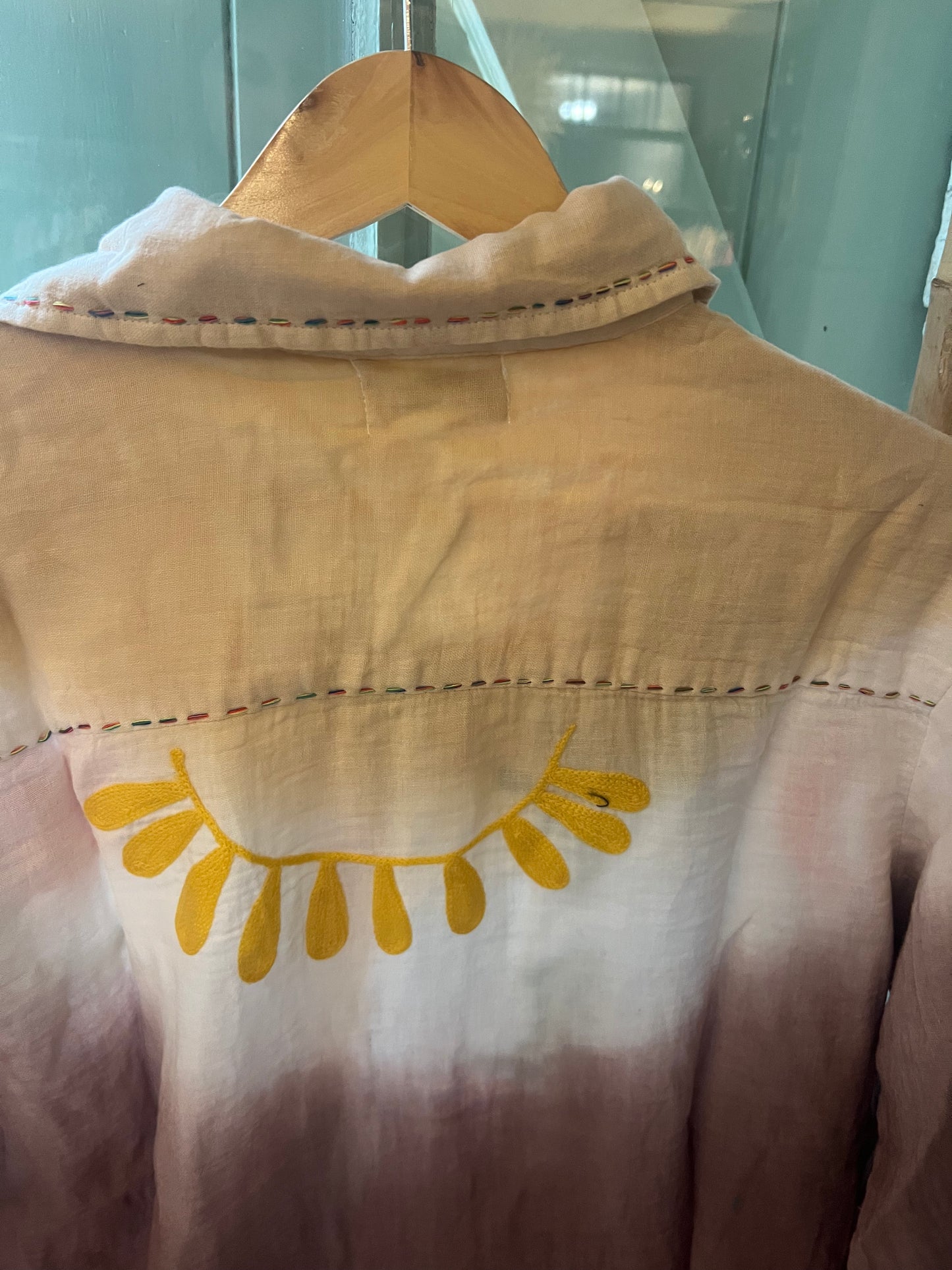 Chemise Cora Tie and Dye bordeaux-The Corner