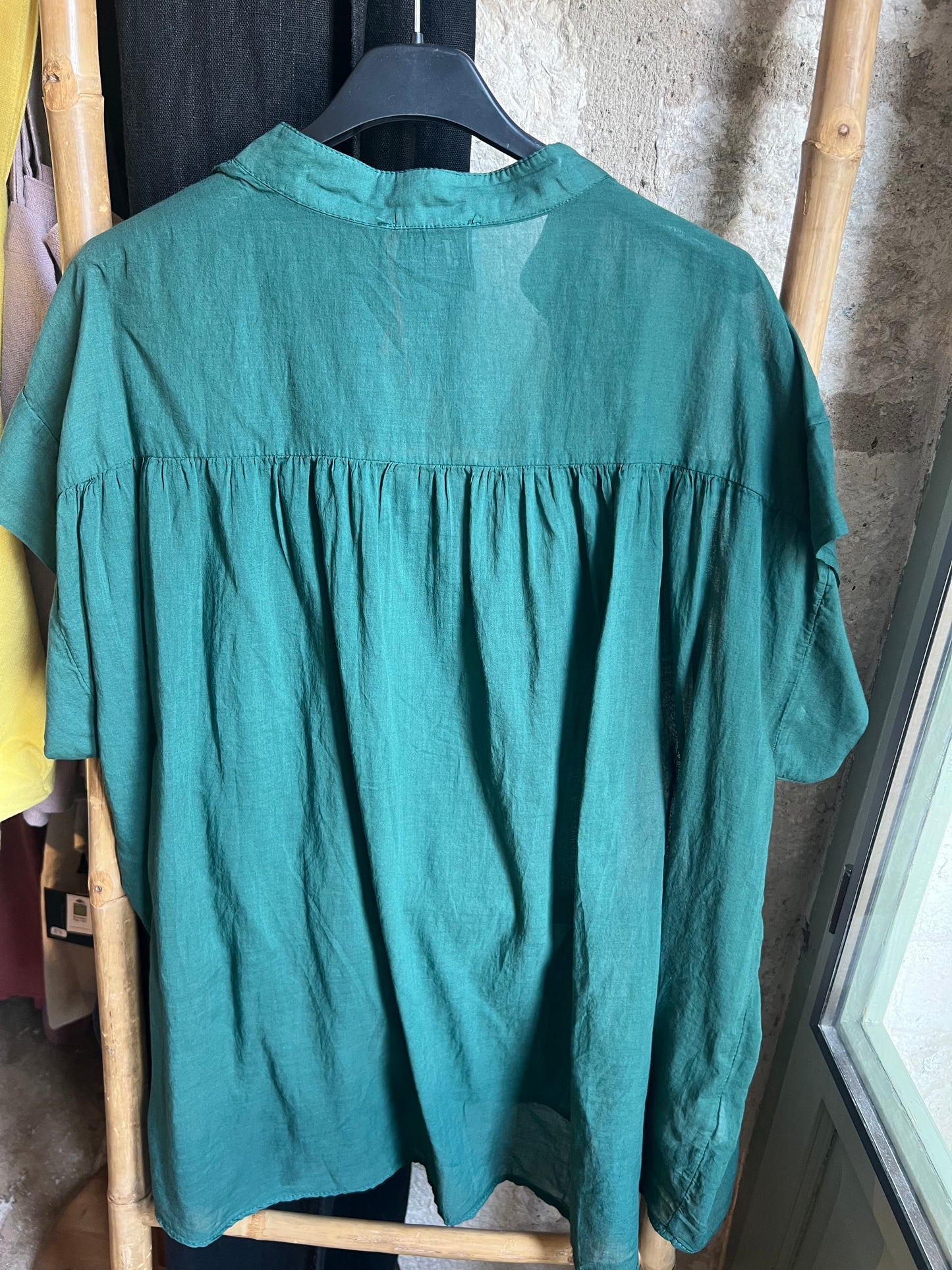 Promo- Blouse sans manche Lena-johanna Paris-bleu canard