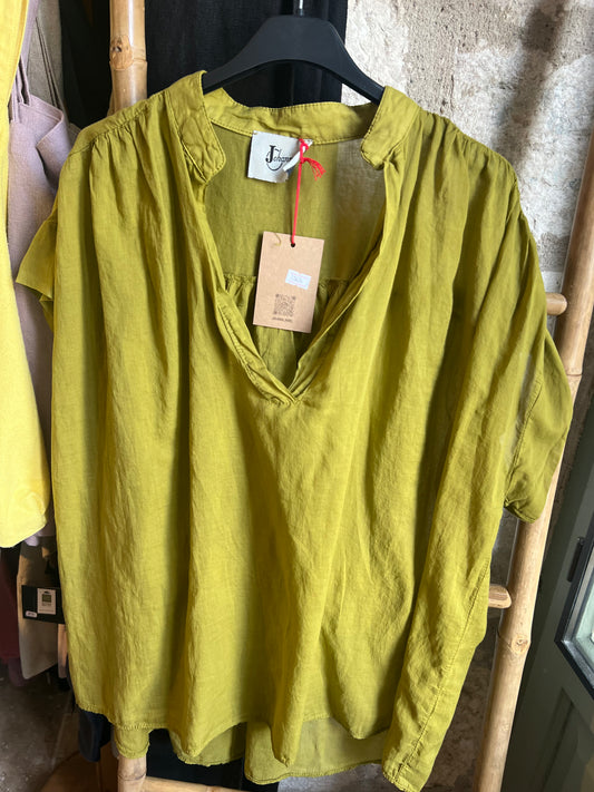 Promo-Blouse sans manche Lena-Johanna Paris-vert olive