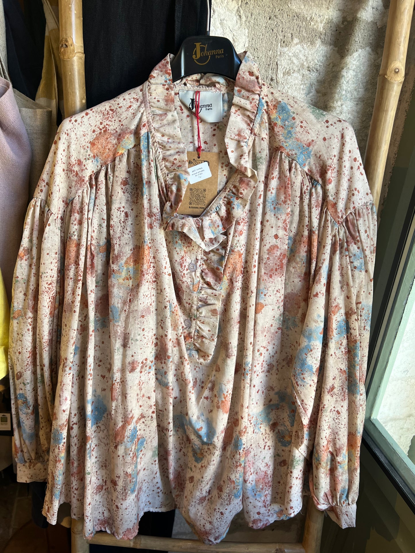 Promo-Chemise Bella multicolore clair-Johanna Paris