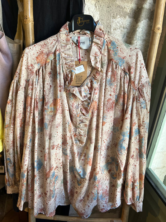 Promo-Chemise Bella multicolore clair-Johanna Paris