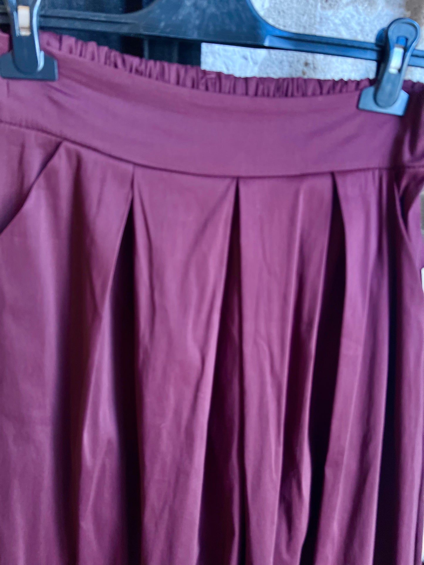 Promo-Jupe longue Diane prune Johanna Paris