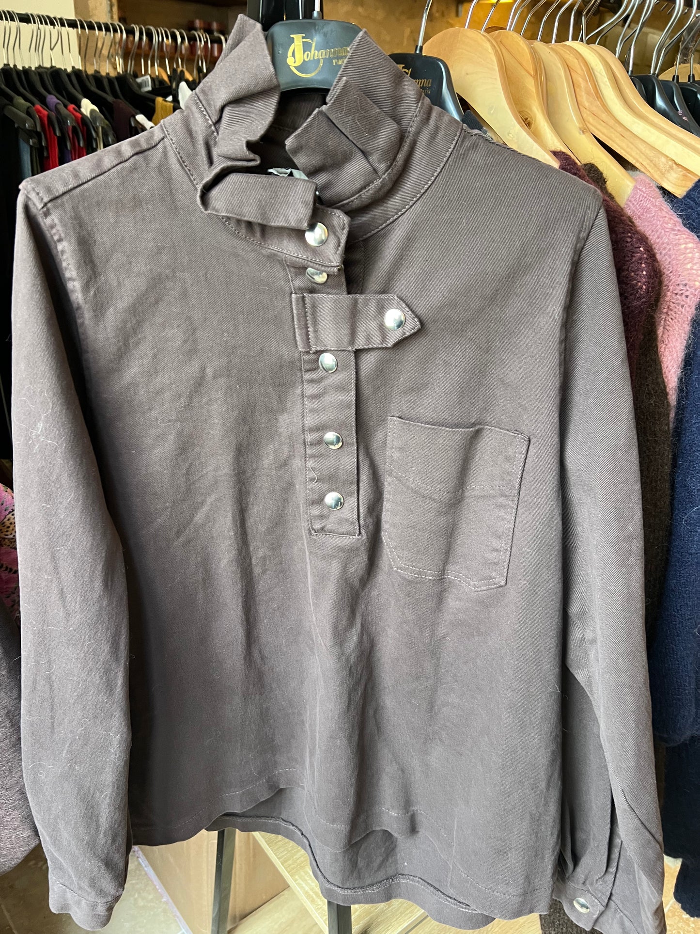 Blouse Elisa-Johanna Paris-coloris choco