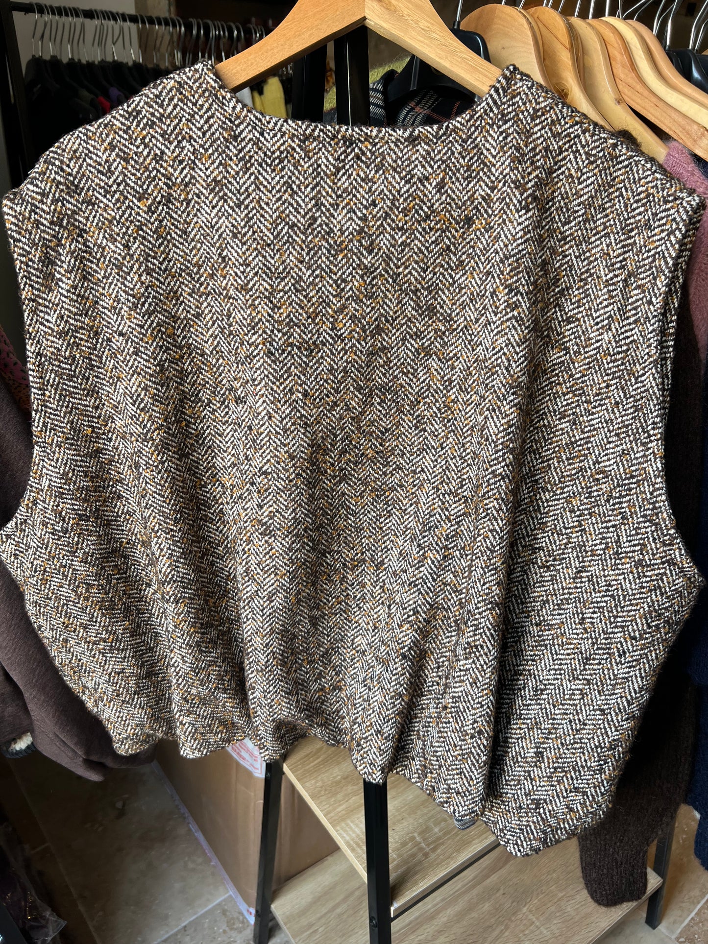 Gilet ss manche chiné-Johanna paris