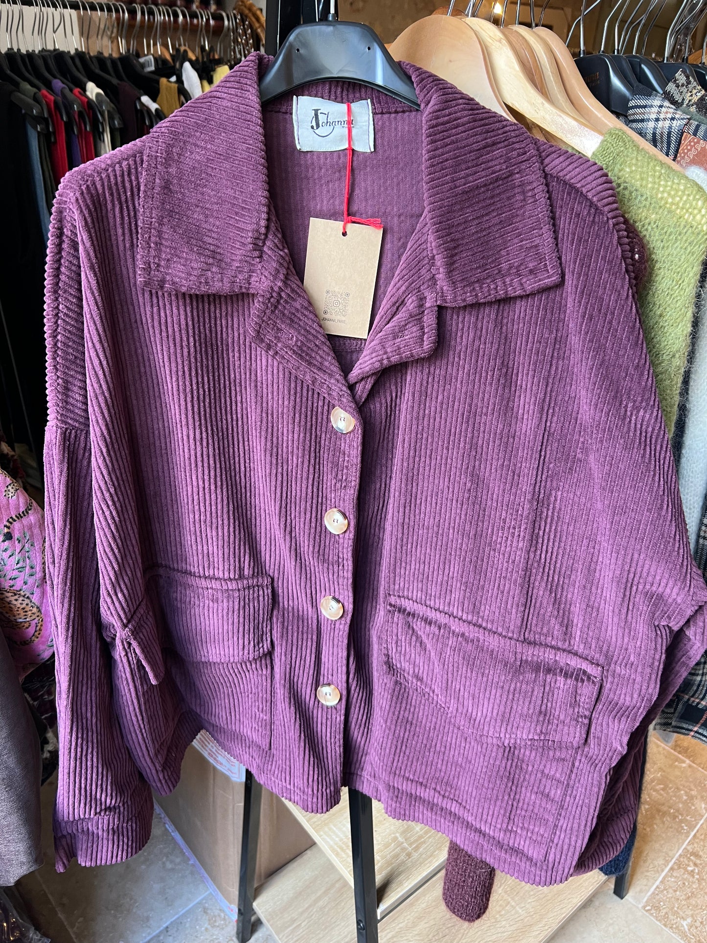 Veste en velours Enola Prune-Johanna Paris