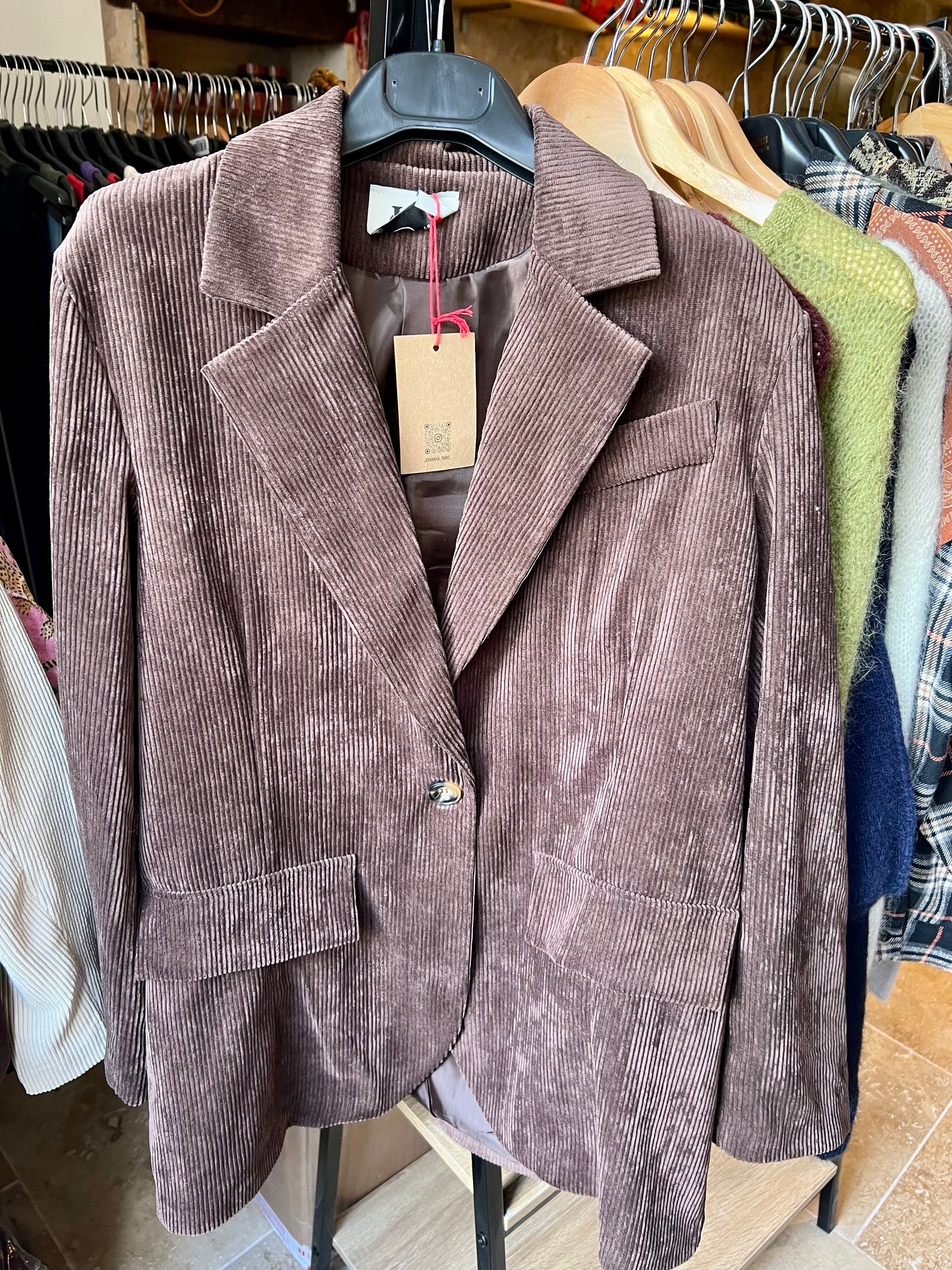 Blazer en velours côtelé -Johanna Paris