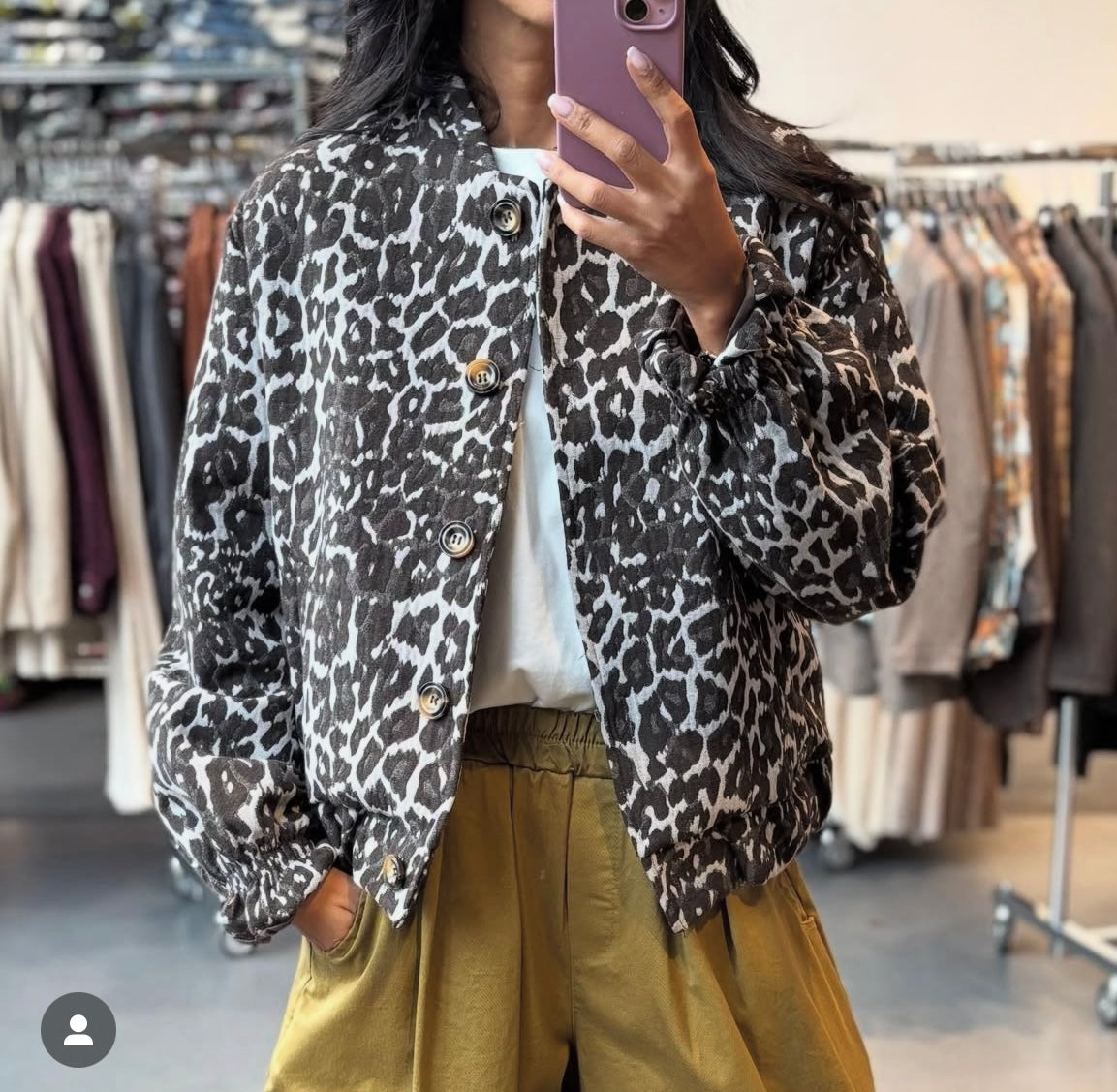 Blouson Leo  noir Johanna Paris