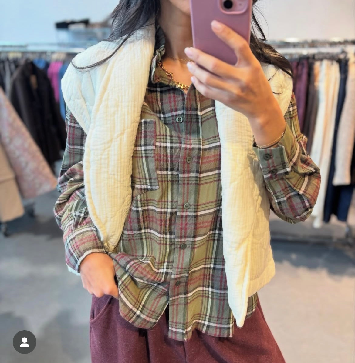 Chemise Clara à carreaux-Johanna Paris