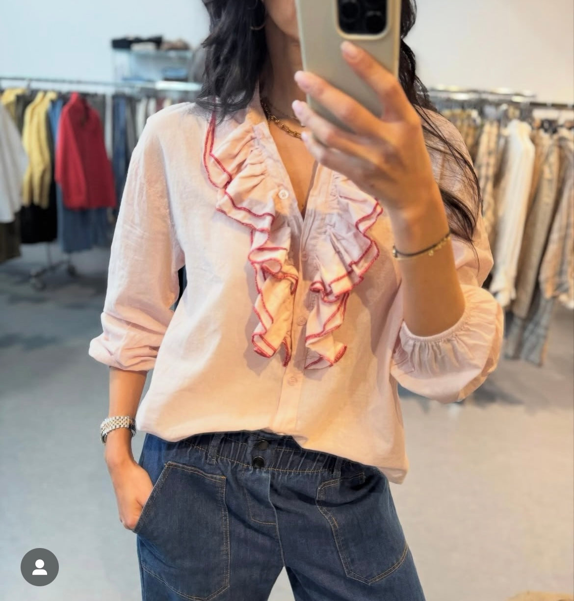 Chemise à jabot Emma-Johanna Paris