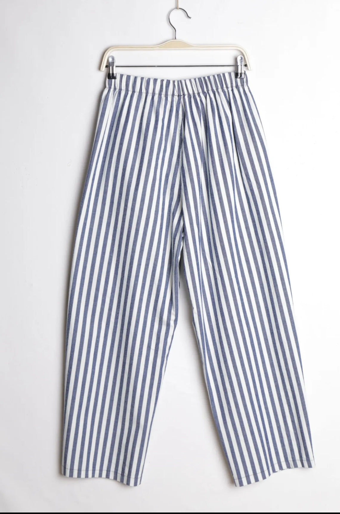 Pantalon magique Carmen à rayures bleu Denim