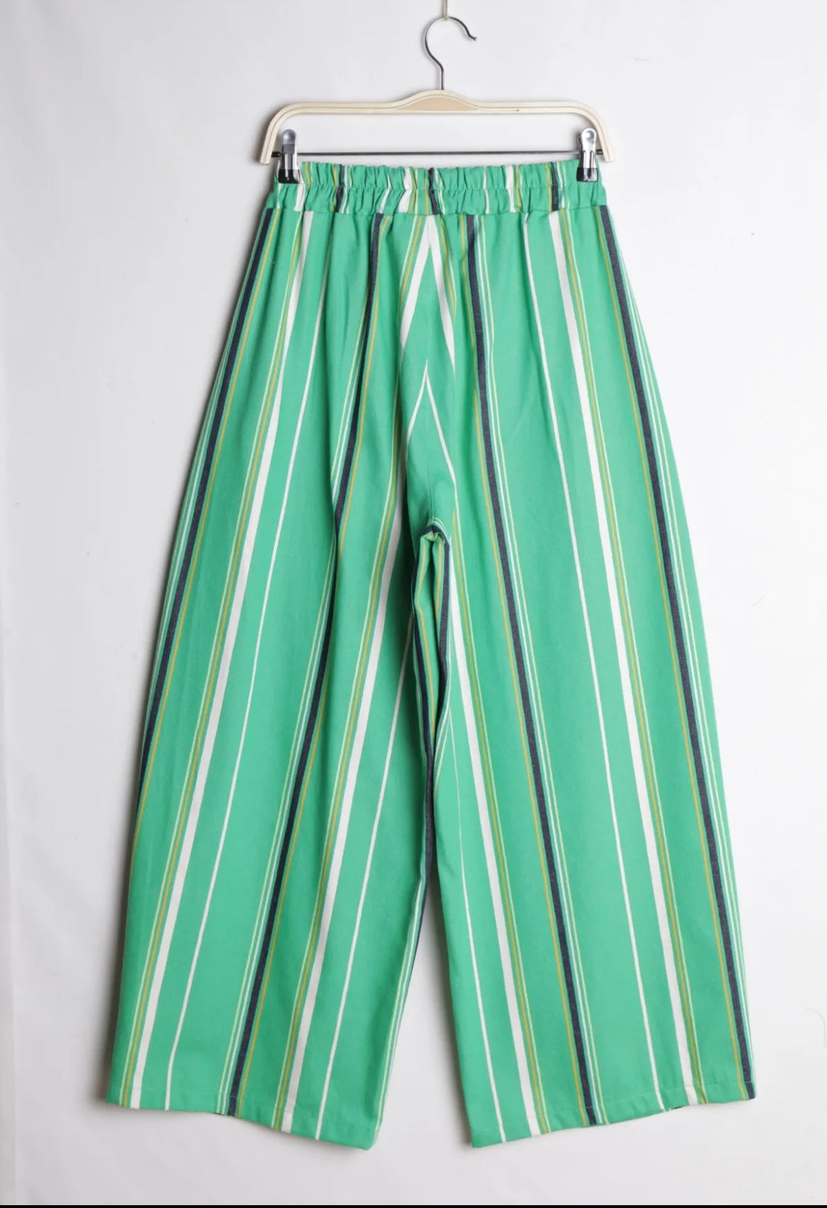 Pantalon large Capri-vert