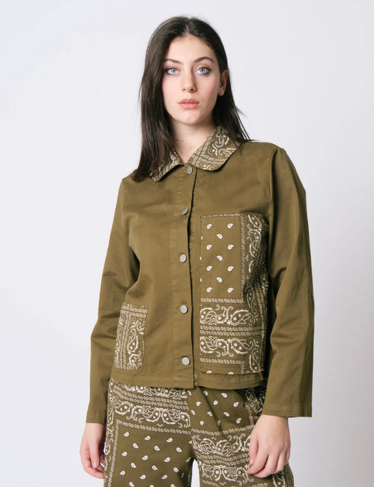 Chemise Bandana kaki