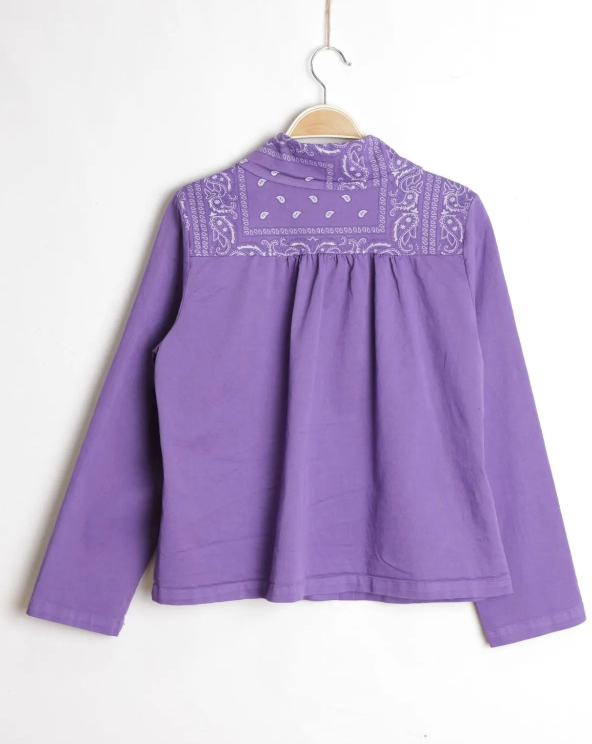 Chemise-surchemise bandana violet