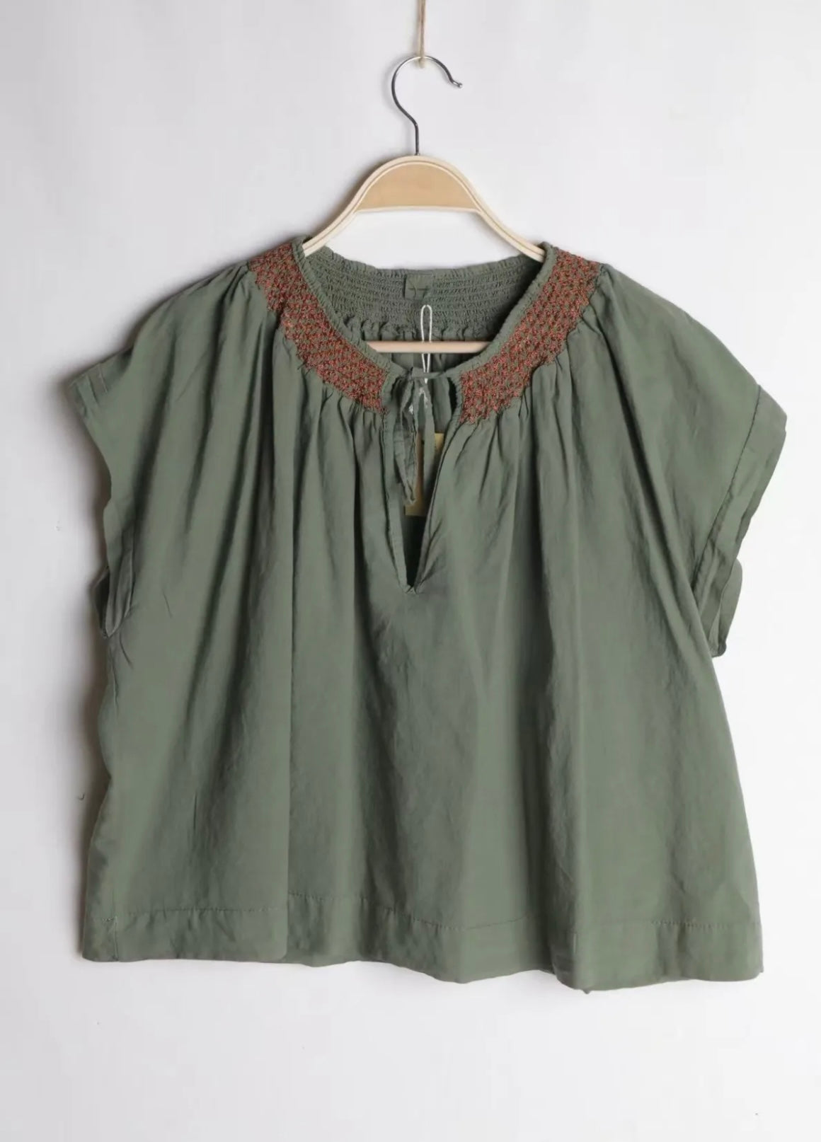 Blouse Lilou 100% coton-kaki