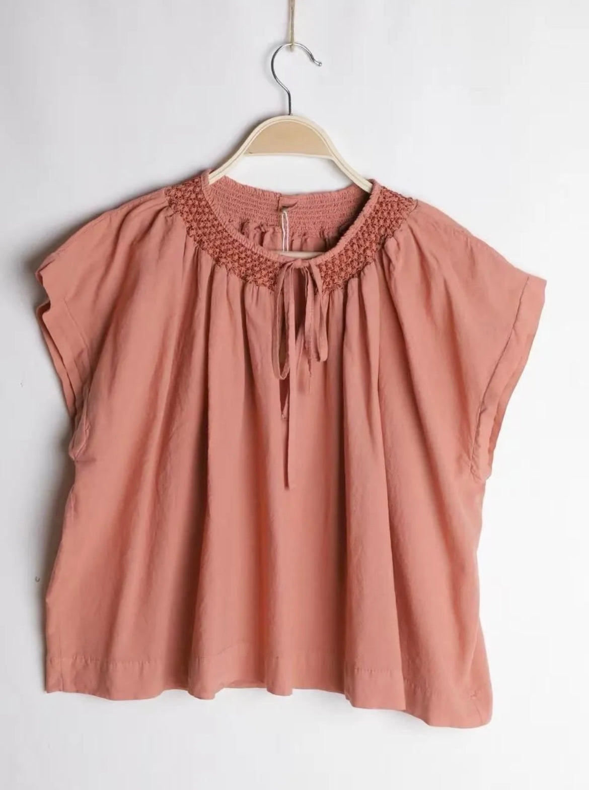 Blouse  Lilou-100% coton-Rose blush