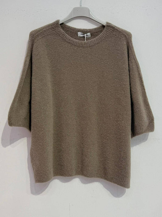 Pull en alpaga superfine 8010: Taupe